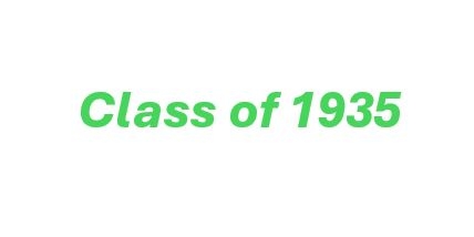 Class of 1935